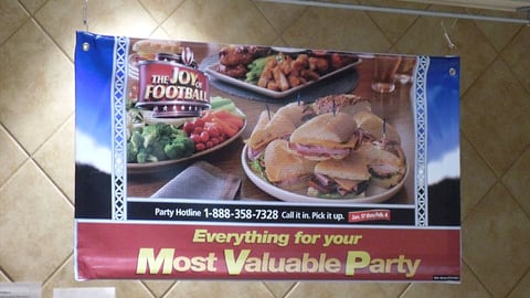 Genuardi's 'Most Valuable Party' Hanging Sign
