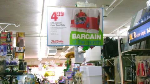 True Value 'Bargain of the Month' Ceiling Hanger