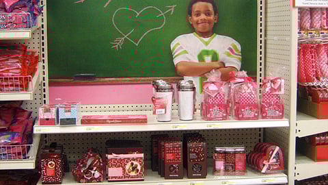 Target Valentine's Day In-Line Display
