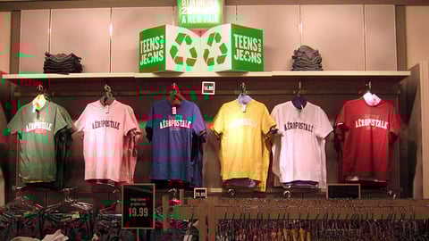 Aeropostale 'Teens for Jeans' Signs