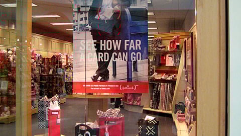 (Hallmark) Red Window Display