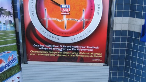 Rite Aid Heart Health Stanchion