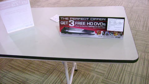 Toshiba HD DVD Table Tent