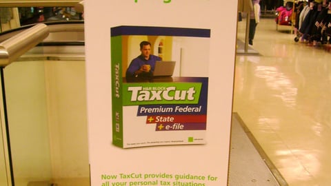 H&R Block TaxCut Half-Pallet Display