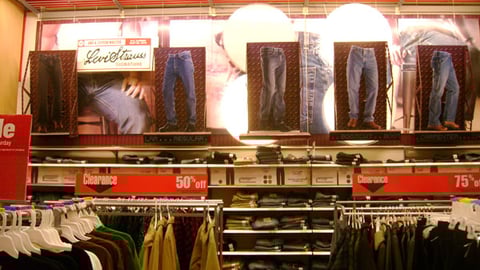 Target Levi's Merchandising