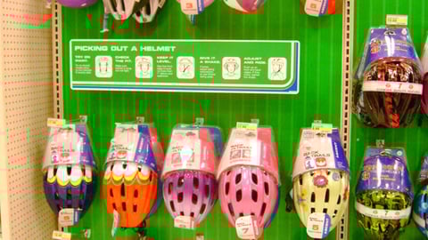 Target Bicycle Helmet In-Line Display