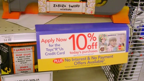 Toys "R" Us Shelf Tag