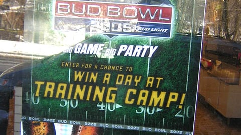 7-Eleven 'Bud Bowl' Window Cling