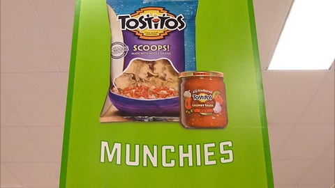 Target Tostitos 'Tackle Your Munchies' Ceiling Banner