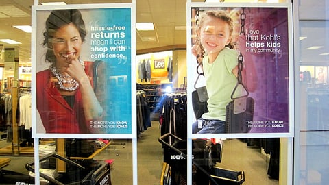 Kohl's 'The More You Know' Window Signs