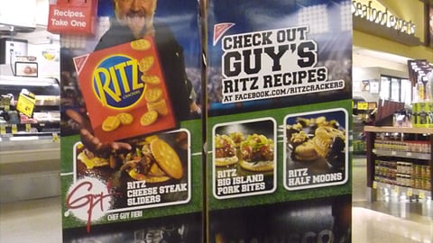 Nabisco 'Guy's Ritz Recipes' Standee