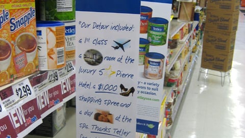 Tetley USA Aisle Violator