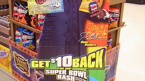 Frito-Lay Deion Sanders Cash Back Standee