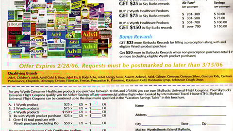 Eckerd/Wyeth 'Sky Bucks' Feature