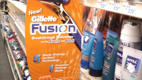 Gillette Fusion Aisle Violator