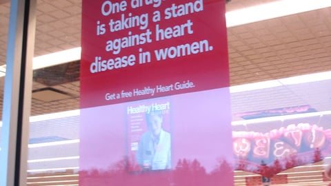 Rite Aid 'Healthy Heart Guide' Window Sign