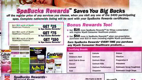 Rite Aid Spa Bucks Offer Ad