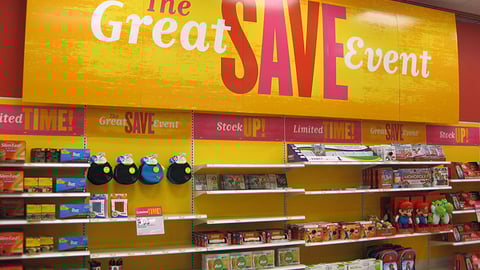Target 'Great Save' Wall Sign