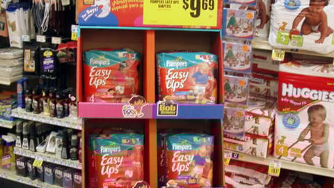 Pampers Easy-Ups Floorstand