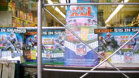 PepsiCo Super Bowl Window Display