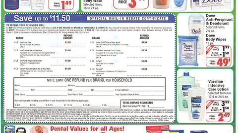 Osco Drug/Unilever Feature