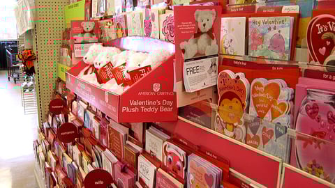 American Greetings Valentine's Day Shelf Tray
