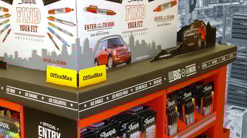 OfficeMax/Sharpie 'Find Your Fit' Pallet Display
