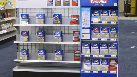 Best Buy 'Taxes Done Right' Endcap