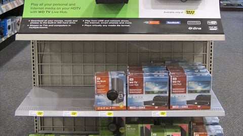 WD TV Live Hub 'Bring Your Life to Life' Endcap