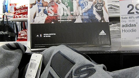 Adidas JCPenney Sweeps Counter Card