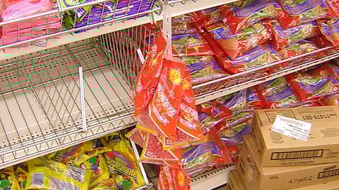 Red Hots Merchandising Strip