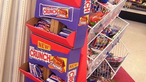 Nestle Crunch Caramel Floorstand