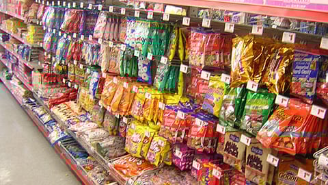 Family Dollar Candy Aisle