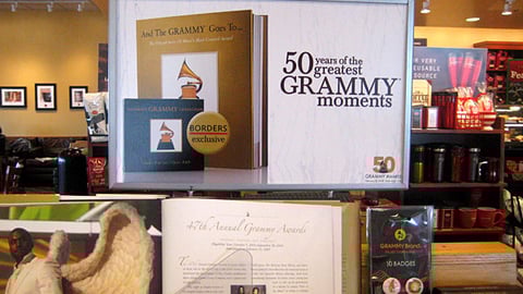 Borders Grammy Awards Table Sign