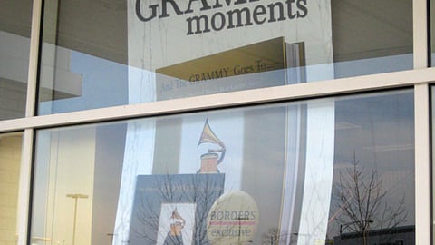 Borders Grammy Awards Window Poster
