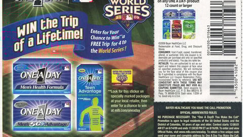 One-A-Day 'Trip of a Lifetime' FSI