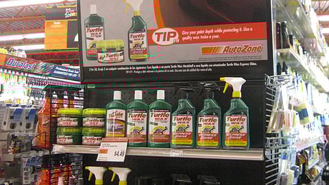 AutoZone Turtle Wax Endcap