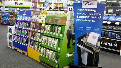 Staples Upfront Displays