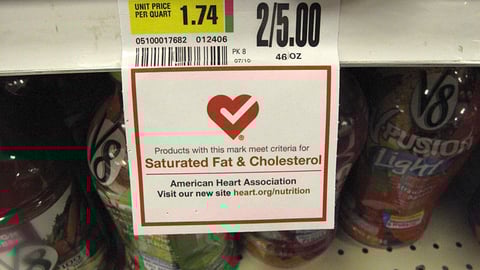 ShopRite AHA 'Heart Check' Shelf Label
