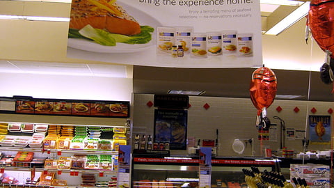 Safeway Waterfront Bistro Ceiling Banner