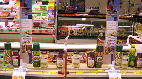 Safeway Waterfront Bistro Shelf Signs