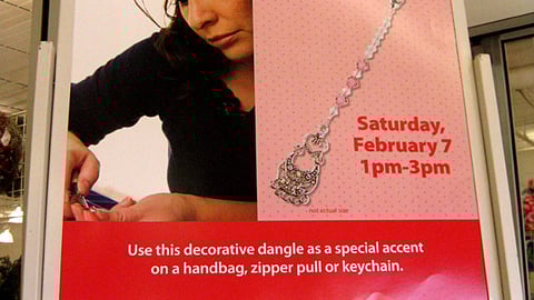 Michaels Jolee's Jewels Stanchion Sign