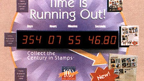 Century Postage Stamps Display