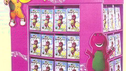 Barney Songs Wal-Mart Pallet Display