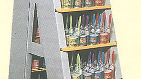 Lollipop Paint Shop Ladder Display