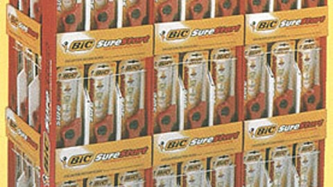 Bic SureStart Lighters Display