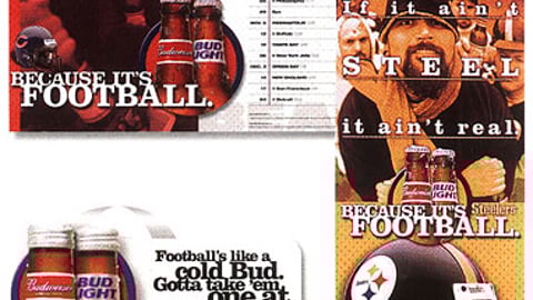 Budweiser Banners and Danglers Display