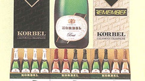 Korbel Champagne Display