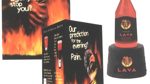 Lava Backbar Glorifier/Table Tent