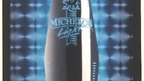 Michelob Light Silhouette Bottle Neon